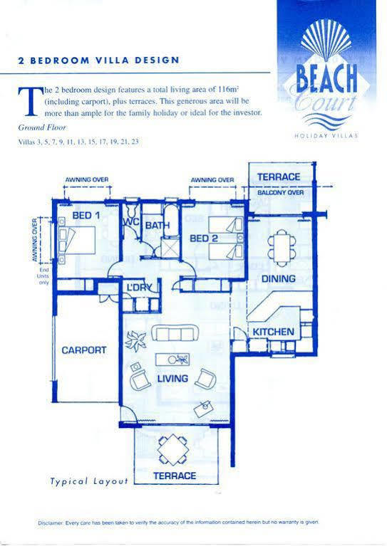 At Beach Court Holiday Villas Airlie Beach Exteriör bild
